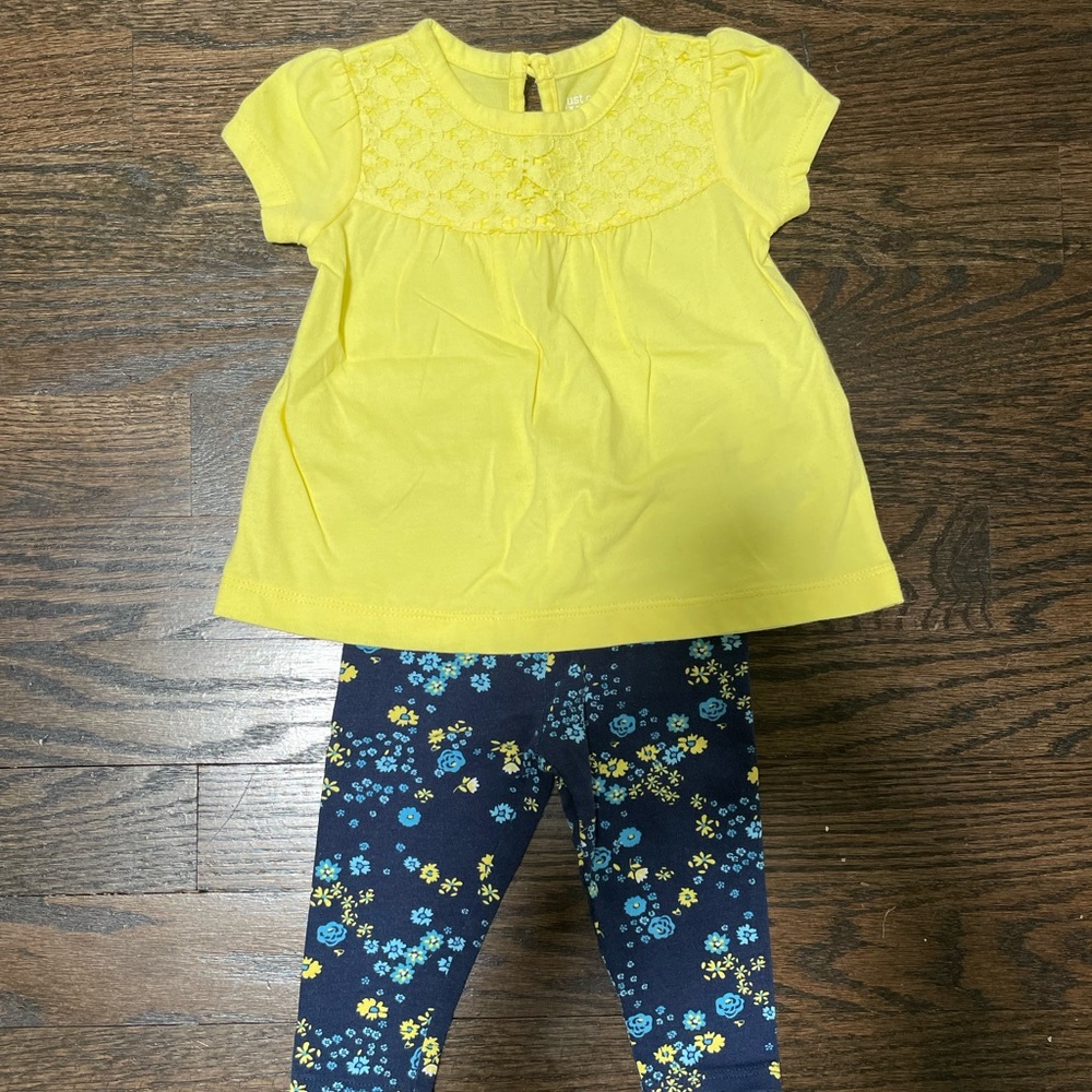 Carter’s 3m outfit, Short sleeve tee and pants, NWOT